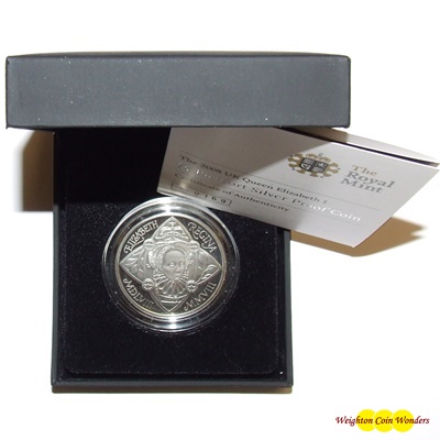 2008 Silver Proof PIEDFORT £5 Crown - Queen Elizabeth I